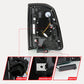 ANZO 19-24 RAM 1500 (Factory Halogen Models) Full LED Tail Lights SeqSig Black - Pair 311480A
