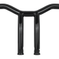 Burly Brand Dominator Raked Bar 10in - Gloss Black B12-6051B