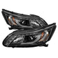 Spyder Honda Accord 2013-2015 4DR Projector Headlights Light Bar DRL Black PRO-YD-HA13-LBDRL-BK 5080530