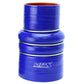 HPS Performance Products HPS 2-3/4" - 3-1/2" ID, 6" Length, Silicone Charge Air Cooler CAC Hose Double Hump Reducer Coupler Bellow Cold Side, High Temp 4-ply Reinforced, 70mm - 89mm ID