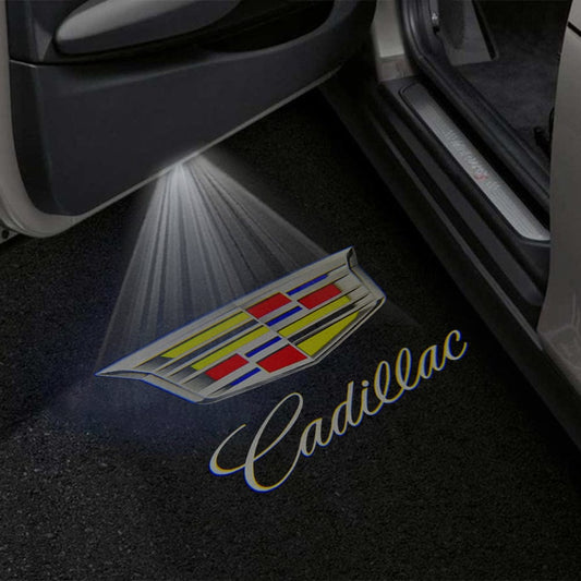 Cadillac ATS Premium Under Door Projector Puddle Lights Various Designs 2013-2019