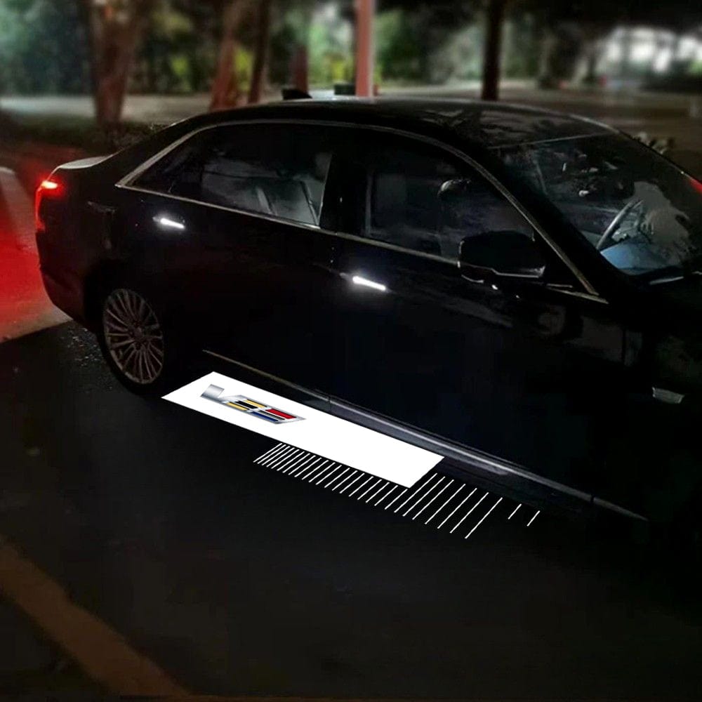 Cadillac CTS 3rd Gen Premium Under Side Wing Mirror Projector Puddle Lights Various Designs 2014-2019