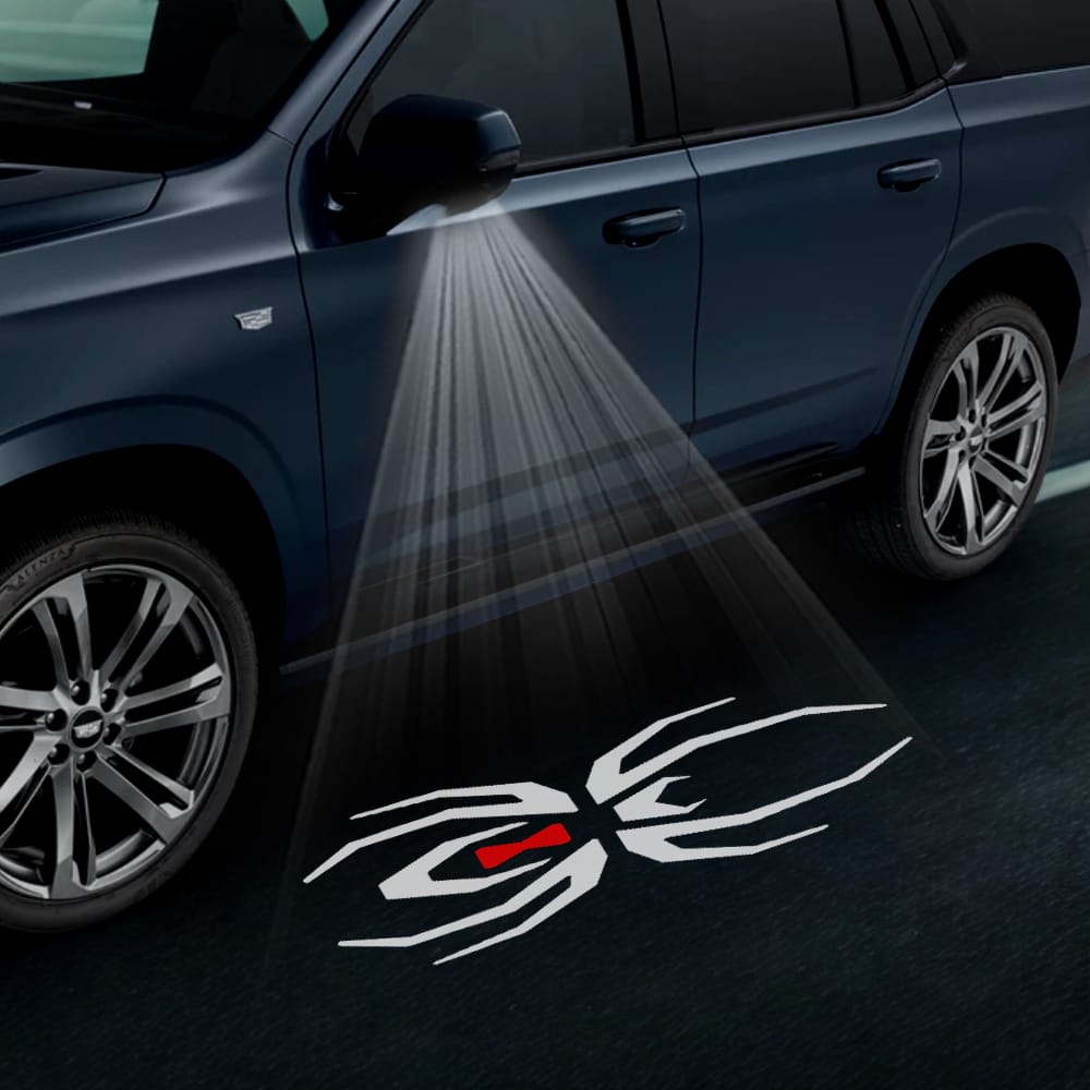 Cadillac Escalade 4th/5th Gen Premium Under Side Wing Mirror Projector Puddle Lights Various Designs 2015-2026