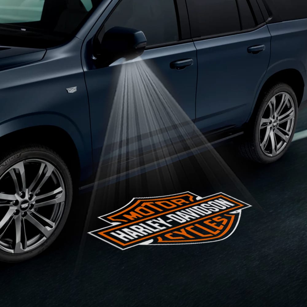 Cadillac Escalade 4th/5th Gen Premium Under Side Wing Mirror Projector Puddle Lights Various Designs 2015-2026