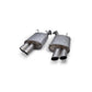 Ford Racing 2013-2014 Mustang GT Axle Back QUAD TIP Mufflers with Rear Lower VALENCE M-5230-MSVTCD