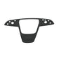 Carbon Fiber Yoke Steering Wheel Trim Panel Cover for Model S/X 2021+