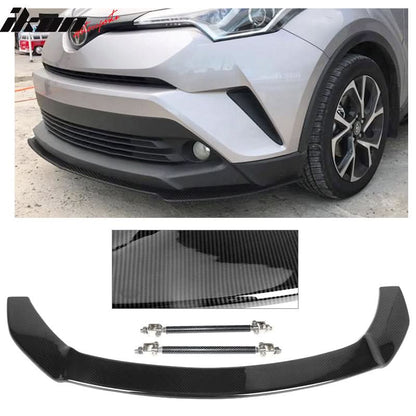 2018-2019 Toyota CHR Front Bumper Splitter Lip w/ Hardware CF Print