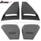 2005-2014 Ford Mustang Rear Unpainted Window Louvers Side Vent Scoops