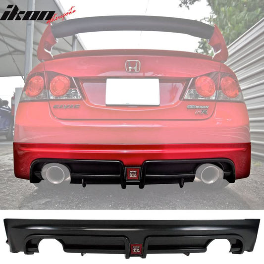 2006-2011 Honda Civic Mugen RR Style Red 3rd Brake Light Rear Diffuser