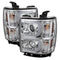 Spyder Chevy Silverado 1500 14-16 Projector Headlights Light Bar DRL Chrm PRO-YD-CS14-LBDRL-C 5079480