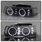 SPYDER xTune Chevy Silverado 1500/2500 99-02 Bumper Projector Headlights - LED - Black PRO-JH-CSIL99-SET-BK 9036781