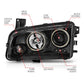 Anzo 2006-2010 Dodge Charger Projector Headlights w/ Halo Chrome (CCFL)