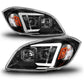 ANZO 05-10 Chevrolet Cobalt / 07-10 Pontiac G5 LED Projector Headlights w/ Seq Black Housing 121573