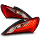 Anzo 2010-2013 Hyundai Genesis LED Taillights Red/Clear
