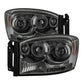 Spyder Dodge Ram 1500 06-08/Ram 2500 06-09 Projector Headlights LED Halo LED Smke PRO-YD-DR06-HL-SM 5010025