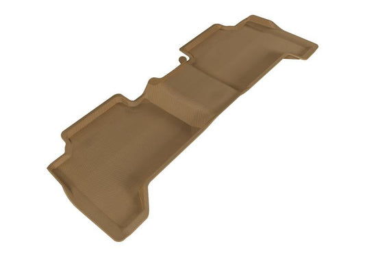 3D MAXpider 2005-2015 Toyota Tacoma Double Cab Kagu 2nd Row Floormats - Tan L1TY05721502