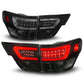 ANZO 11-13 Jeep Grand Cherokee LED Taillights w/ Lightbar Black Housing/Smoke Lens 4pcs 311440