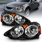 Anzo 2002-2004 Acura Rsx Crystal Headlights Black