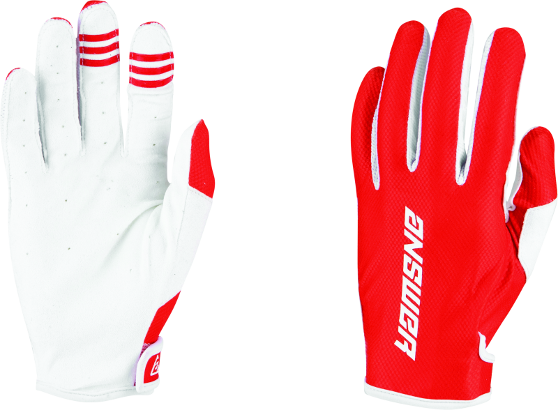 Answer Ascent Glv Redwht Md 447018