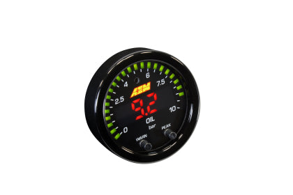 AEM X-Series Temperature 100-300F Gauge Kit (ONLY Black Bezel and Water Temp. Faceplate)