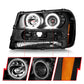 ANZO 02-09 Chevrolet Trailblazer (Will Not Fit 06-09 LT) Projector Headlights w/Halo Black Housing 111572