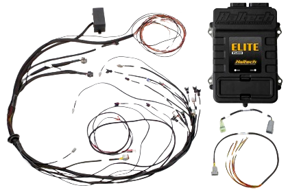 Haltech Elite 1500 Terminated Harness ECU Kit w/ Square EV1 Injector Connectors