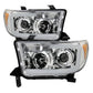 SPYDER Xtune Toyota Tundra 07-13 LED Light Bar Projector Headlights Chrome PRO-JH-TTU07-LED-C 9027895