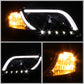 Spyder Audi A4 06-08 Projector Headlights Halogen Only - Light Tube DRL Blk PRO-YD-AA405-LTDRL-G2-BK 5071842