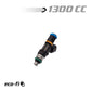 BLOX Racing 1 300CC Street Injector 48mm With 1/2in Adapter 14mm Bore BXEF-06514.14-1300-SP