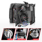 Anzo 2007-2013 Chevrolet Silverado 1500 Projector Headlights w/ Halo Black