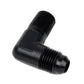 Aeromotive Fitting Elbow 1/4in-MNPT to AN-06 90-Deg Black 15666