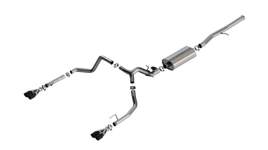Borla 2024 Chevy Silverado 1500 6.2L V8 Touring Catback Exhaust w/ Simulator - Black Chrome 140991BC