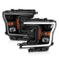 ANZO 2018-2019 Ford F-150 Projector Plank Style H.L. Black Amber (Without Switchback) 111467