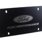Ford Racing Black Stainless Steel Marque Plate M-1828-LB