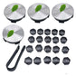 Wheel Center Cap Kit with Puller for Model 3/Y/S/X | 4 Hub Caps + 20 Lug Nut Covers