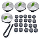 Wheel Center Cap Kit with Puller for Model 3/Y/S/X | 4 Hub Caps + 20 Lug Nut Covers