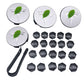 Wheel Center Cap Kit with Puller for Model 3/Y/S/X | 4 Hub Caps + 20 Lug Nut Covers