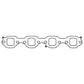 Cometic Gasket Cometic Ford 302/351W Windsor V8 .030in MLS Exhaust Mani Gskt Set-1.516in x 1.570in Rectangle Port C15176-030