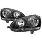 SPYDER xTune Volkswagen Golf 06-09 OEM Style Headlights Black - OEM Black HD-JH-VJ06-BK 9039966