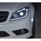Spyder Mercedes Benz C-Class 08-11 Projector Headlights Halogen - DRL Blk PRO-YD-MBW20408-DRL-BK 5042262