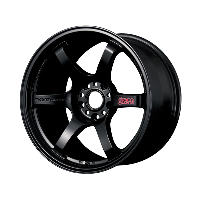 Gram Lights 57DR 18x9.5 +12 5-114.3 Semi Gloss Black Wheel