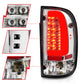 ANZO 1995-2004 Toyota Tacoma LED Taillights Chrome Housing Clear Lens (Pair) 311355