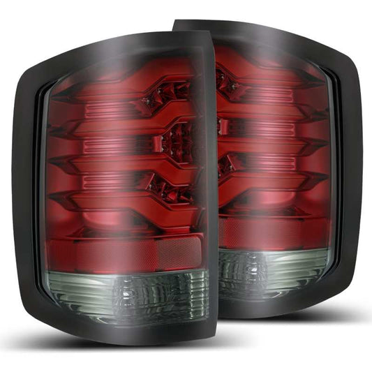 AlphaRex 14-18 Chevrolet Silverado 1500 PRO-Series LED Tail Lights Red Smoke 620020 *Discontinued