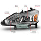 ANZO 13-15 Nissan Altima (w/o Factory HID Bulbs) Projector Headlights - w/ Light Bar Chrome Housing 121570