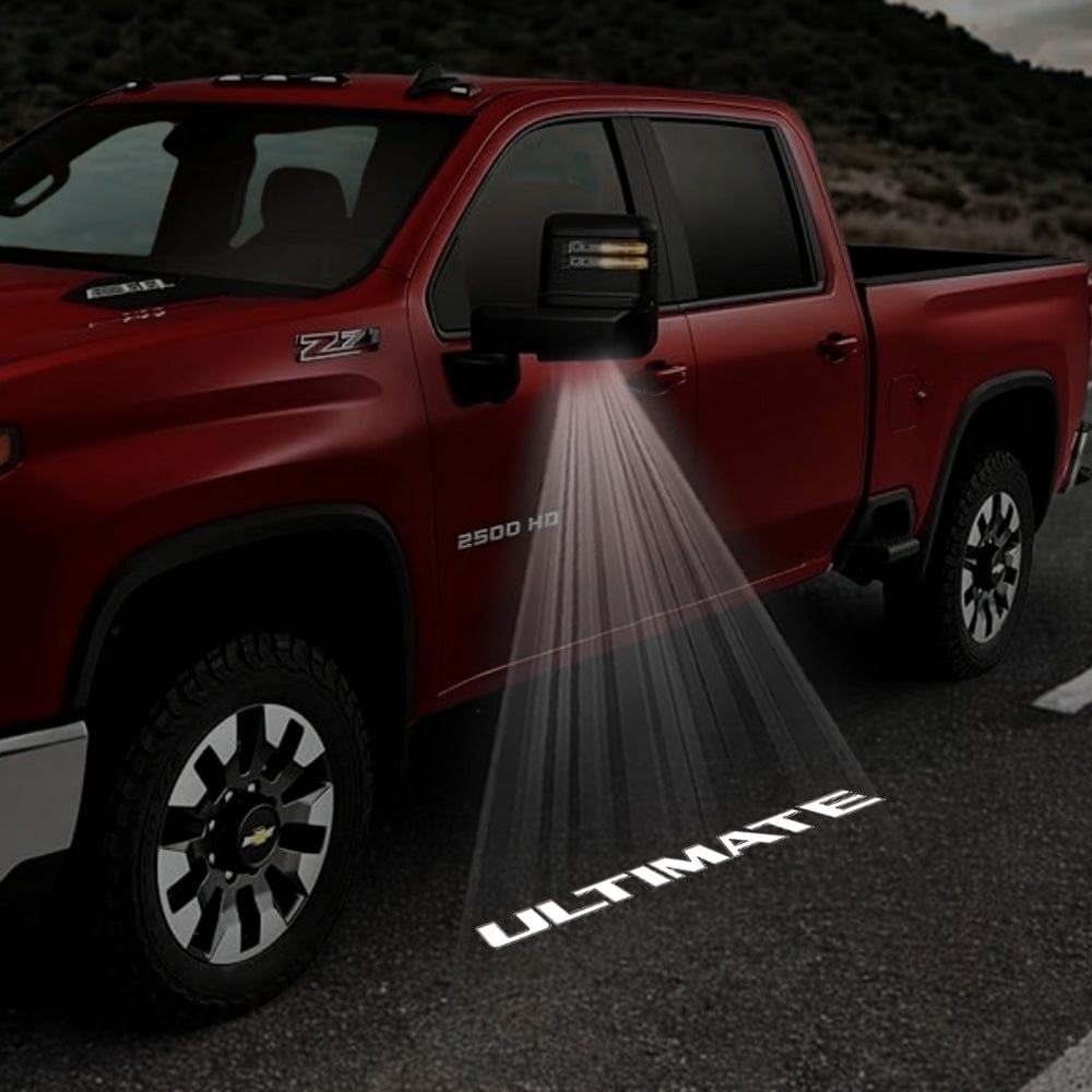 Chevrolet Cheyenne 4th Gen Premium Under Side Wing Mirror Projector Puddle Lights Various Designs 2015-2026