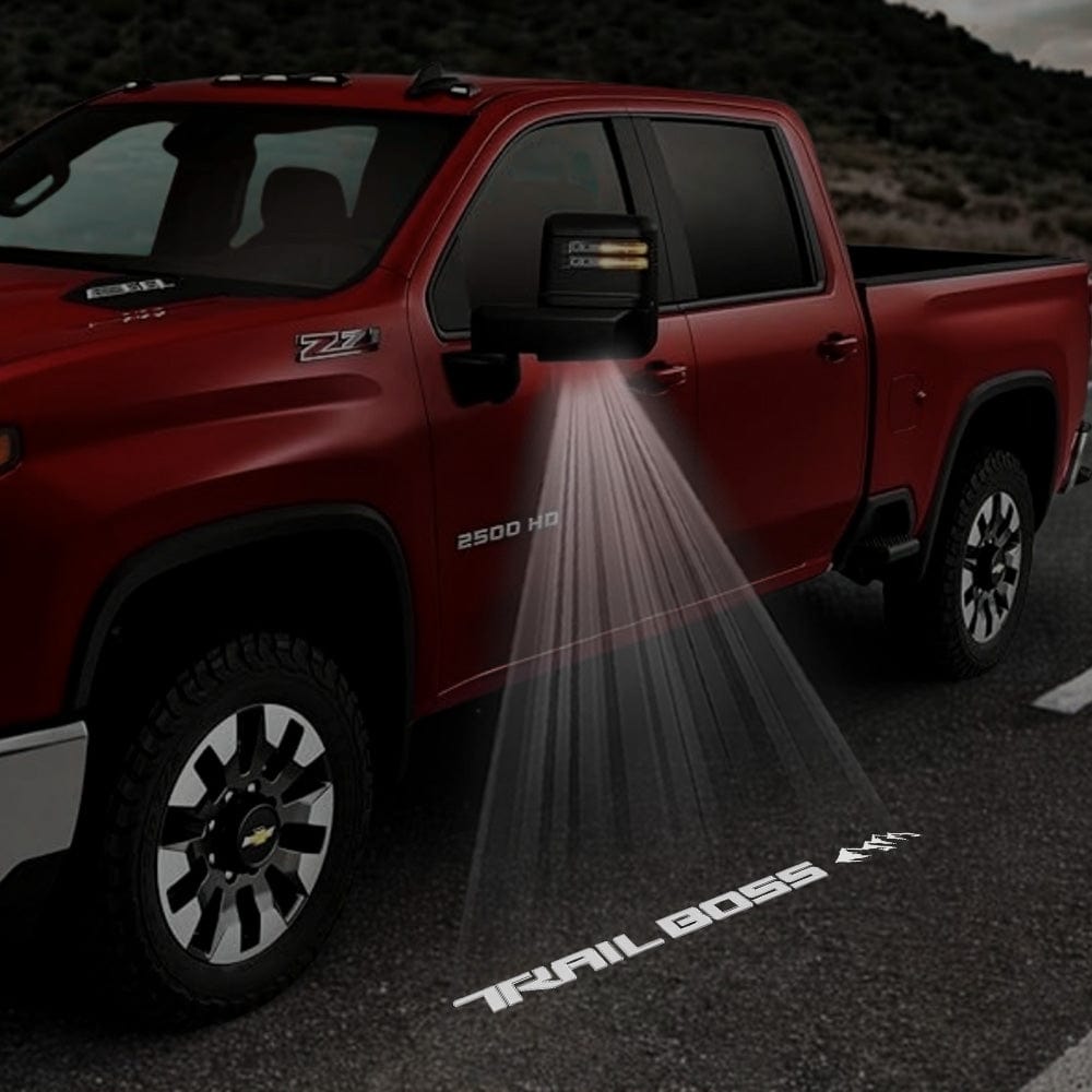 Chevrolet Silverado Premium Side Wing Mirror Puddle Lights Various Designs 2014-2026