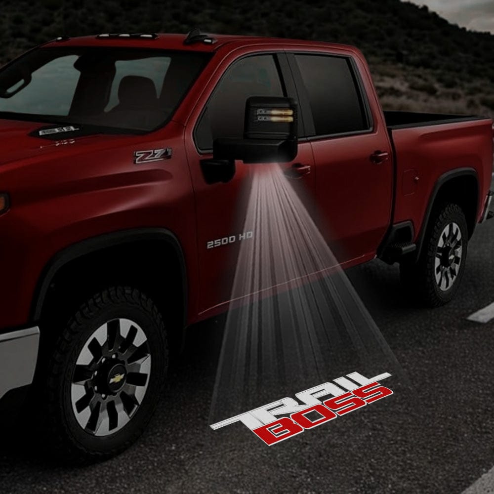 Chevrolet Silverado Premium Side Wing Mirror Puddle Lights Various Designs 2014-2026