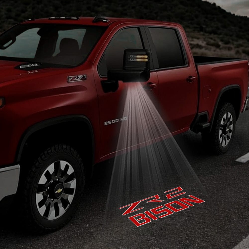 Chevrolet Cheyenne 4th Gen Premium Under Side Wing Mirror Projector Puddle Lights Various Designs 2015-2026