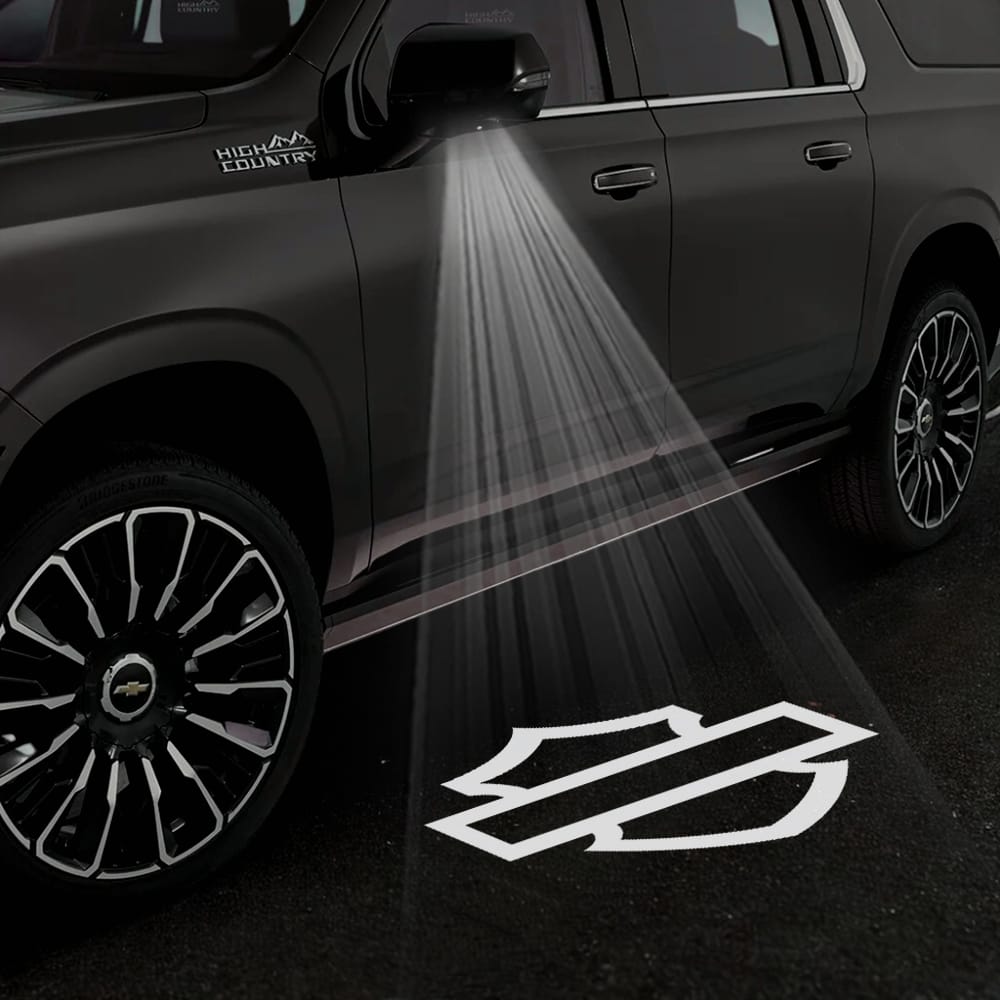 Chevrolet Tahoe 4th/5th Gen Premium Under Side Wing Mirror Projector Puddle Lights Various Designs 2015-2026
