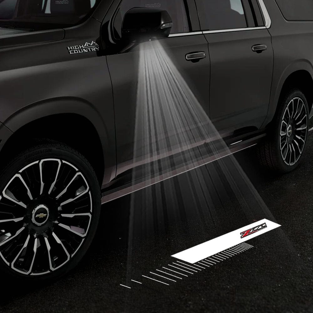 Chevrolet Tahoe 4th/5th Gen Premium Under Side Wing Mirror Projector Puddle Lights Various Designs 2015-2026
